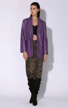 Walter Baker Kira Blazer, Amethyst - Leather In Green