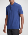 Vince Pique Short Sleeve Polo In Royal Blue