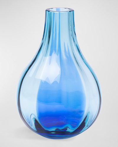 Kosta Boda Iris Vase In Blue