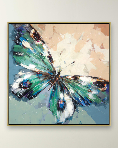 Prestige Arts Butterfly Of Green Giclee In Multi