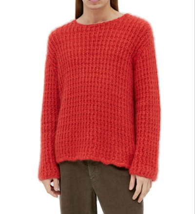 The Row Olen Cashmere Sweater In Red