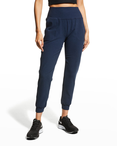 Beyond Yoga Spacedye Midi Jogger In Nocturnal Navy