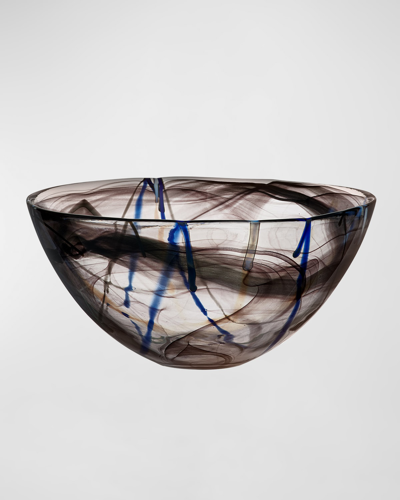 Kosta Boda Contrast Black Bowl, Large