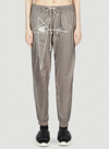 RICK OWENS RICK OWENS X CHAMPION LOGO EMBROIDERED DRAWSTRING TRACK trousers