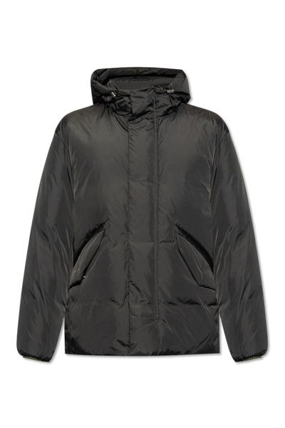 Theory Liston Hooded Down Jacket In Black