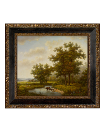 Prestige Arts Dutch Landscape Giclee Art In Green