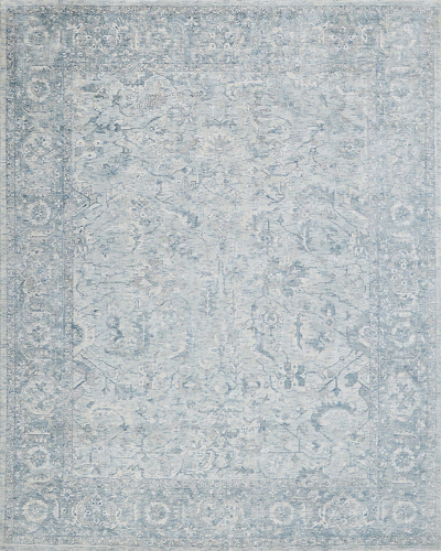 Exquisite Rugs Tuscany Hand-loomed Blue Rug, 8' X 10'