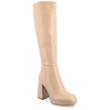 Journee Collection Mylah Block Heel Boot In Brown