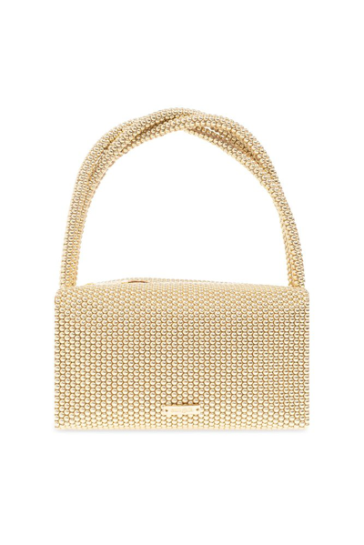 Cult Gaia Sienna Knot Detailed Mini Handbag In Gold