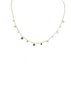 A Blonde And Her Bag Simple Ibiza Gold Necklace With Small Circle Accents In Multi
