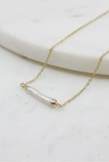 A Blonde And Her Bag Baroque Pearl Charm Necklace In Gold In Multi
