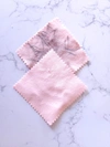 A Blonde And Her Bag Pink Polish Cloth For Jewelry In Pink