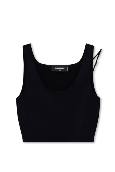 Dsquared2 Sleeveless Crop Top In 900