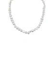 A Blonde And Her Bag Simple Baroque Pearl Necklace In Multi