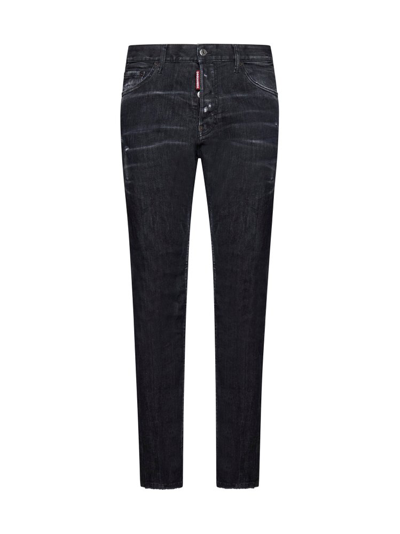 DSQUARED2 DSQUARED2 DISTRESSED STRAIGHT LEG JEANS