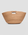 Helen Kaminski Leonor Wide Braid Foldable Tote In Nougat Caramel