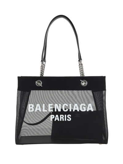 BALENCIAGA DUTY FREE MESH TOTE BAG