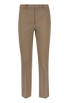 S Max Mara Fatina Crepe Tailored Trousers In Beige