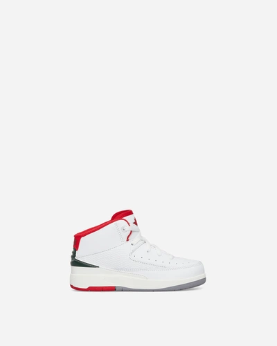 Nike Air Jordan 2 Retro (td) Sneakers White / Fire Red / Fir / Sail In Multicolor