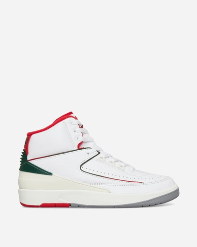 Nike Air Jordan 2 Retro Sneakers White / Fire Red / Fir / Sail In Multicolor