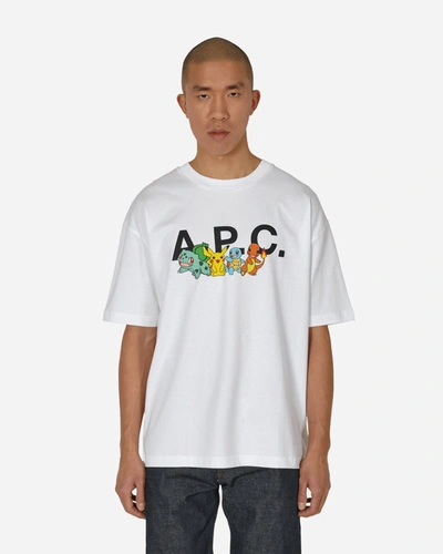 Apc X Pokémon Logo印花棉t恤 In White