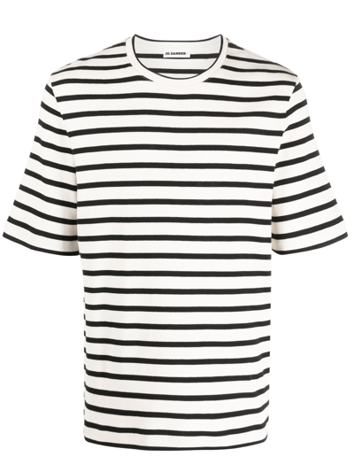 Givenchy Stripe-print Short-sleeved T-shirt In White
