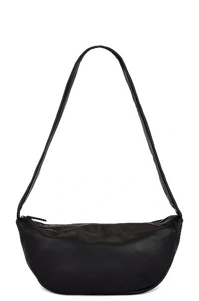St Agni Soft Crescent Bag In Black
