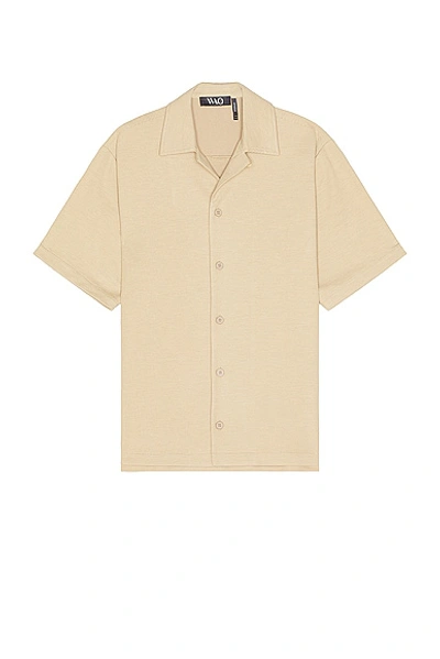 Wao The Camp Shirt In Tan