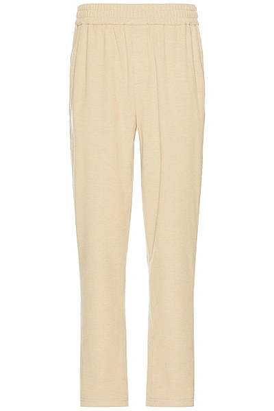 Wao Ribbed Knit Pant In Tan