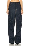 Darkpark Daisy Wide Jeans In Blue Denim