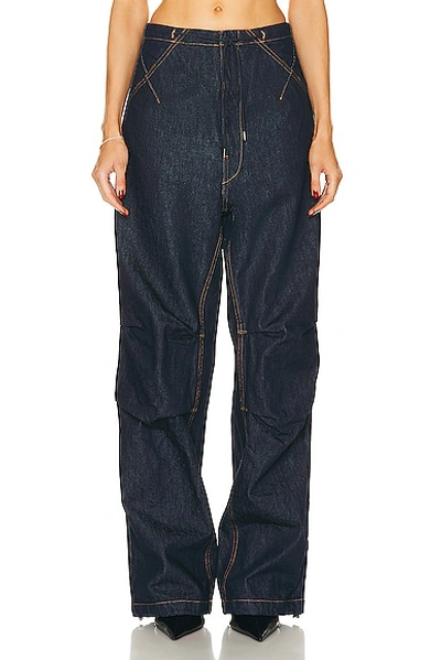 Darkpark Daisy Wide Leg In Blue Denim