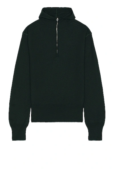 Burberry Half Zip Hoodie In Vine