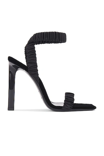 Saint Laurent Pam Sandal In Nero