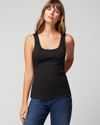 WHITE HOUSE BLACK MARKET RIBBED SCOOP TANK TOP