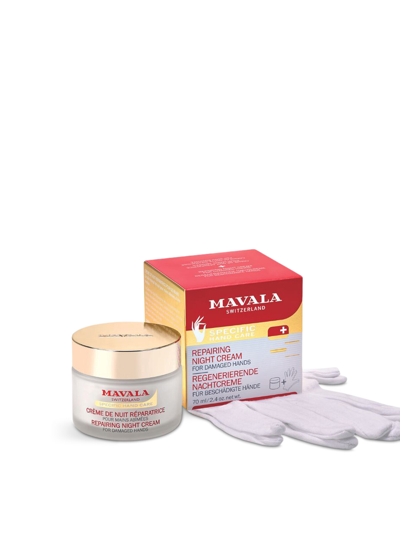Mavala Repairing Night Cream For Hands In White