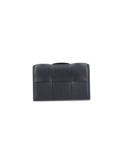 Bottega Veneta Business Card Holder In Black  