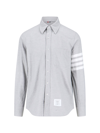 Thom Browne 4-bar Detail Shirt In Gray