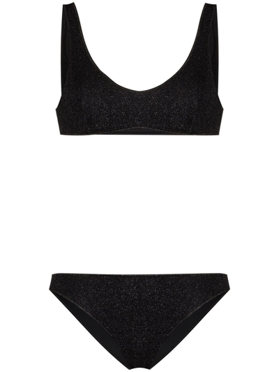 Oseree `lumiere` `sporty Set` Bikini In Black  