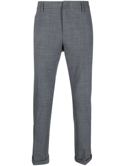 Dondup Gaubert Tapered-leg Chino Trousers In Gray
