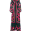 La Doublej Athena Dress In Lampone Placée Emerald