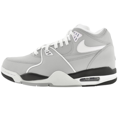 Nike Air Flight 89 Leather Sneakers In Grey