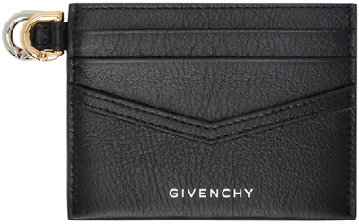 Givenchy Womens 001-black Voyou Brand-print Leather Card Holder
