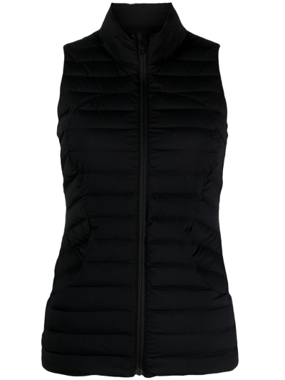 Lululemon Pack It Down Down Padded Gilet In Schwarz