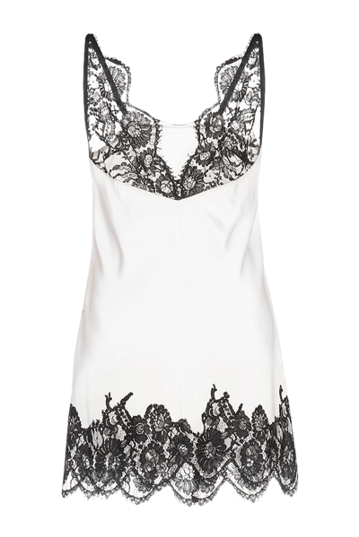 A/m/g Lace Dress In White