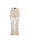 Andreeva White Handmade Crochet Skirt