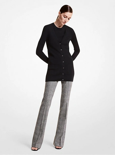 Michael Kors Bette Cashmere Cardigan In Black