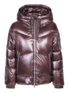 Woolrich Aliquippa Short Puffer Jacket In Brown