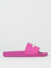 Palm Angels Logo-print Flat Slides In Pink