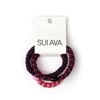 Sui Ava 4-pack Basic Essentials Elastics In Love In Multi