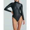 Commando Metallic Turtleneck Bodysuit In Metallic